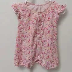 UNIQLO 花柄ロンパース 60