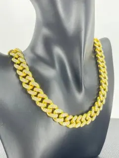 ネックレス 喜平チェーン ゴールド ギラギラ B系 ヒップホップ 50cm