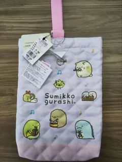 すみっコぐらしキルトシューズバッグ ピンク#通園通学#入園入学#上履き入れ