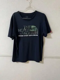 THE NORTH FACE Tシャツ カモフラロゴ