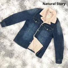 ナチュラルストーリー デニムジャケット 裏ボア カジュアル メンズ M