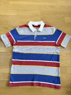 『美品』LACOSTE ポロシャツ ストライプ サイズ5のサムネイル