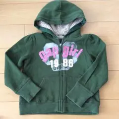 パーカー  GAP  kids  130  モスグリーン