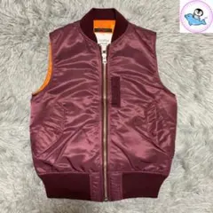 MR.GENTLE MAN MA-1ジャケットベスト 新品タグ付 バーガンディ