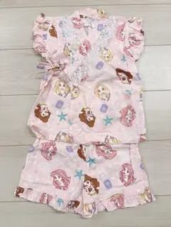 プリンセス　甚平 ピンク 100cm~