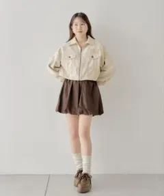 ナイロンバルーンミニスカート