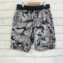 GU カモフラ スウェットショートパンツ L グレー黒 迷彩 メンズ 春夏のサムネイル