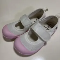 ムーンスター　ホワイト/ピンク メリージェーンシューズ 17.0cm