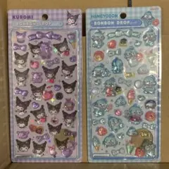 サンリオ ボンボンドロップシール 2枚セット【クロミ・ハンギョドン】