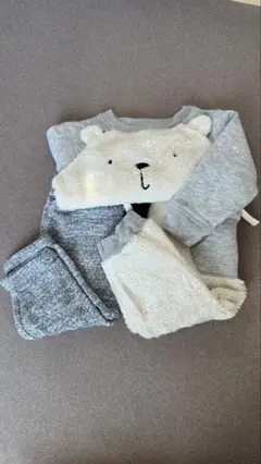 GAP クマさんセットアップ、OLDNAVYズボン