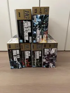 新品未組立】ガンプラHGUC 6点セット メッサーラ デルタガンダム ZZ 他