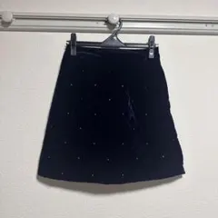 LOWRYS FARM ローリーズファーム ベロアミニスカート