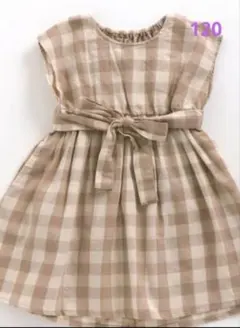 ★120★新品　アプレレクール　チェック　ワンピース