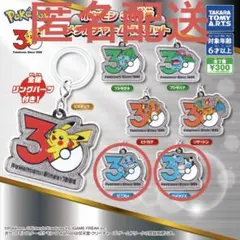 ポケモン 30 周年 メタルチャームマスコット ゼニガメ　カメックス