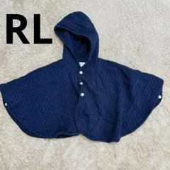 RL ラルフローレン ポンチョ ケープ ベビー ネイビー