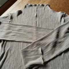 長袖カットソー　シャンパンゴールド系