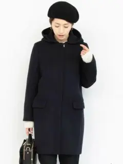 BEAUTY&YOUTH フード&ノーカラーコート