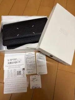 【美品】メゾンマルジェラ　チェーンウォレット　ブラック