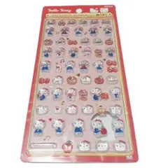 ✨ハローキティ サンリオキャラクターズ ボンボンドロップシール ミニ レッド