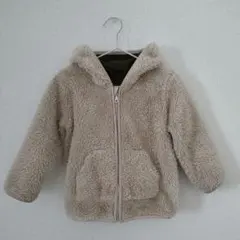 ユニクロ　フリースジャケット　フード付き　100