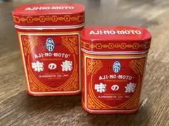 AJI-NO-MOTO 味の素 쇼와 레트로 アンティーク 空き缶2個セット