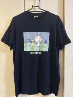 NEKOPEN ねこぺん日和 Tシャツ ネイビー