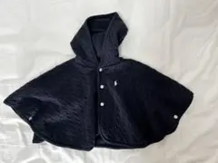 ラルフローレン　フード付きニットケープ　マント　ポンチョ