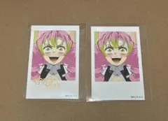 鬼滅の刃 柱カフェ チェキ風ブロマイド 甘露寺蜜璃 箔押し カード