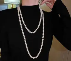 パールネックレス　フォーマル　150ｃｍ　白　パーティー　お呼ばれ　1266
