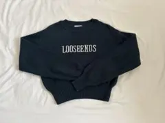 GYDA LOOSEENDS ロゴ刺繍 クルーネック スウェット
