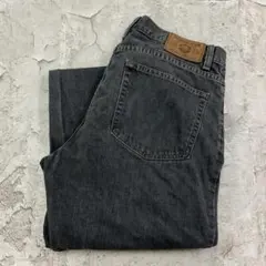 3*i様 エディーバウアー　先染め　ブーツカット　デニムパンツ　古着　ブラック