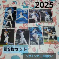 【プロ野球チップス 2025】 北海道日本ハムファイターズ　計9枚