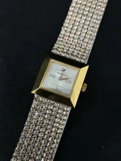 Swarovski レディース 腕時計 クリスタルウォッチ