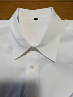 無印良品(MIJI)のシンプルな長袖シャツ　レギュラーカラー・白・XL