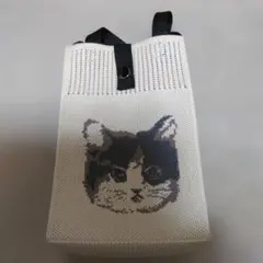 GuGuWorld ニットショルダーバッグ 猫柄のサムネイル