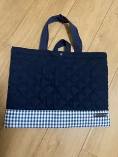 COLORFUL CANDY STYLE レッスンバッグ ネイビー チェック柄のサムネイル