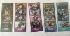 忍たまトレーディングクリアフォト❗️ 留三郎・伊作・喜八郎・滝夜叉丸・三木ヱ門‼️