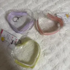 セリア 推し活ポーチ ハート3個セット