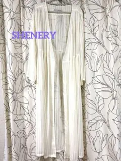 SHENERY シアー ロングカーディガン 長袖 ホワイトのサムネイル