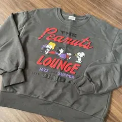 PEANUTS LOUNGE スヌーピー トレーナー グレー　160cmのサムネイル