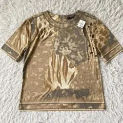 LEONARD FASHION レオナール アニマル柄 Tシャツ 日本製 52のサムネイル