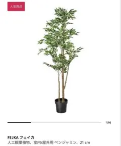 IKEA FEJKA フェイカ 人工観葉植物 室内/屋外用 ベンジャミン 21㎝のサムネイル