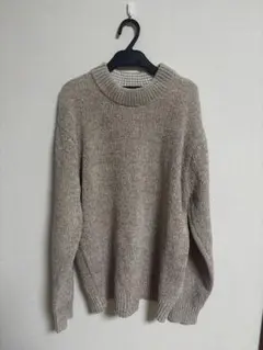 XLサイズ ベージュ ニットセーター