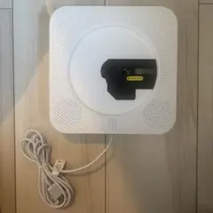 ポータブル CDプレーヤー ホワイト 壁掛け スピーカー Bluetooth対応