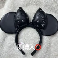 【ディズニーカチューシャ 】レザー ミニー ディズニーランド ディズニーシー