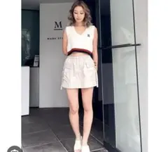 カーゴポケットスカートライクショートパンツ