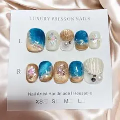 オーシャンシェルネイル　マグネット　ニュアンス