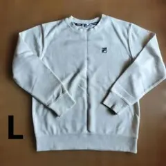 FILA 白 クルーネック トレーナー　長袖　フィラ