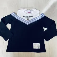 長袖カットソー　ロンT 120 肩出し