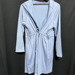 ブルー　アウター　着痩せ